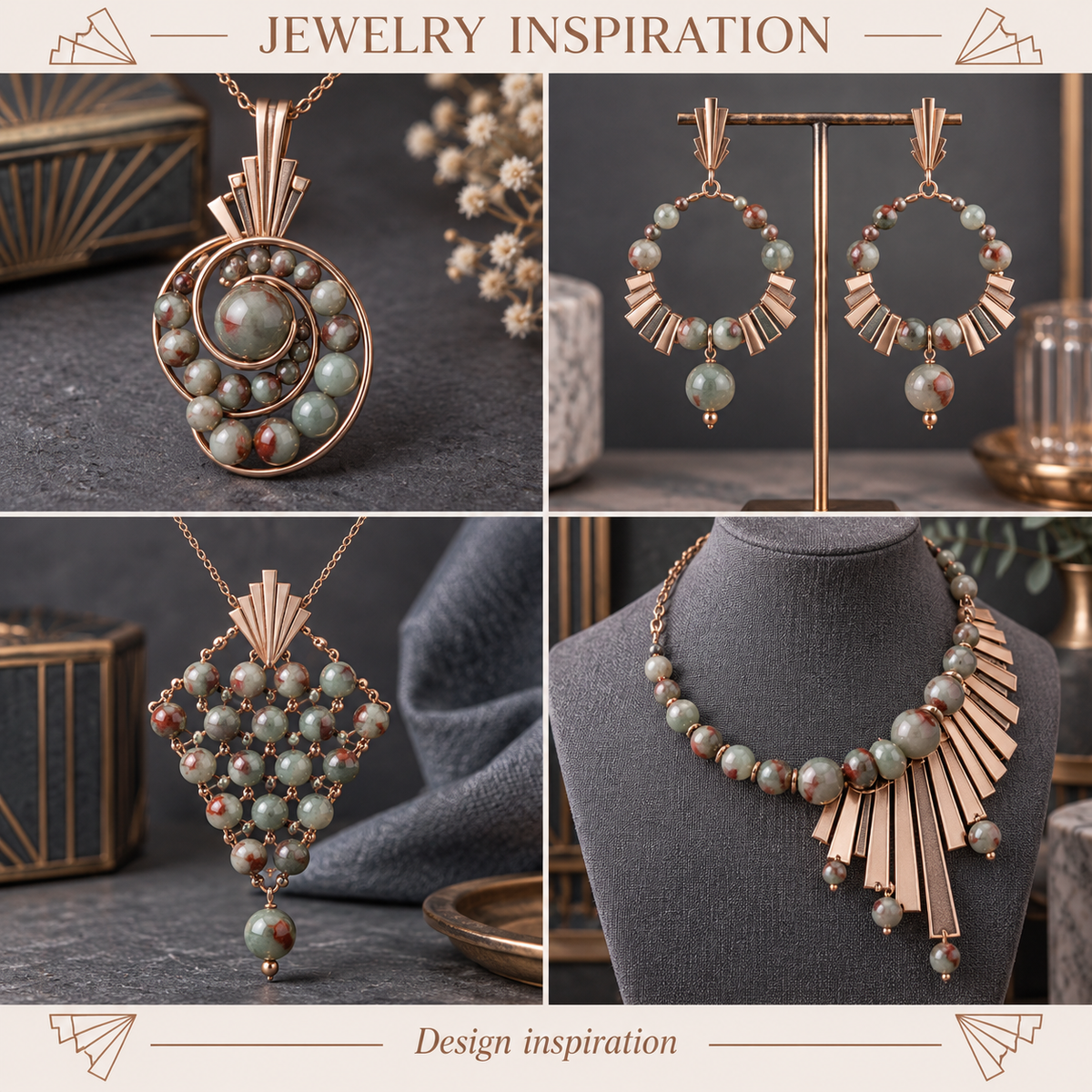 African Bloodstone - jewelry inspiration