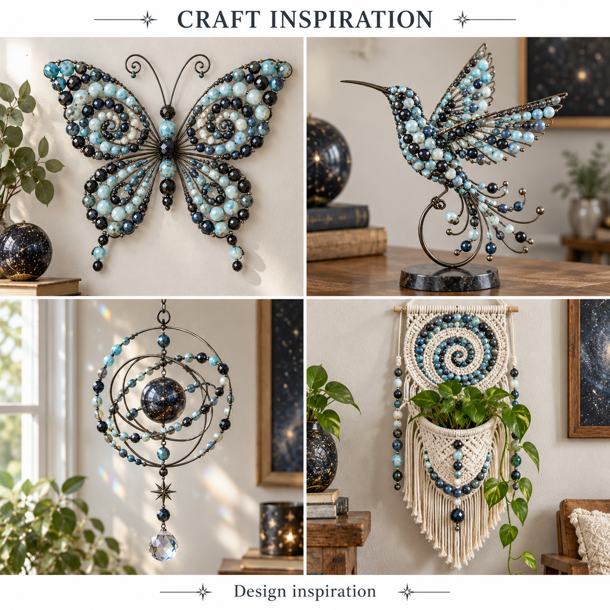 Ocean Blue Crazy Agate Faceted Agate - craft inspiration