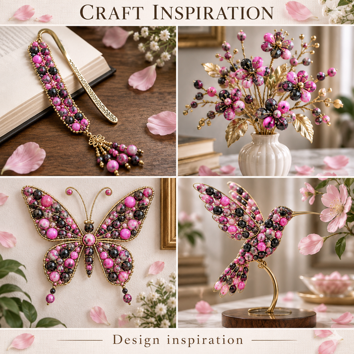 Fuchsia Crazy Agate - craft inspiration