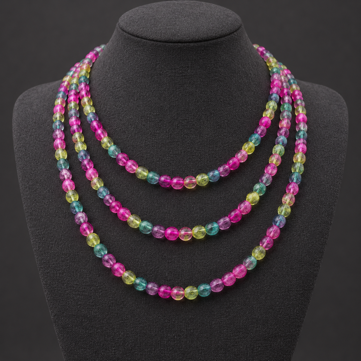 Dyed Quartz - neck display