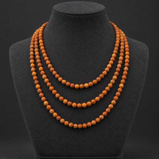 Matte Grain Jasper - neck display