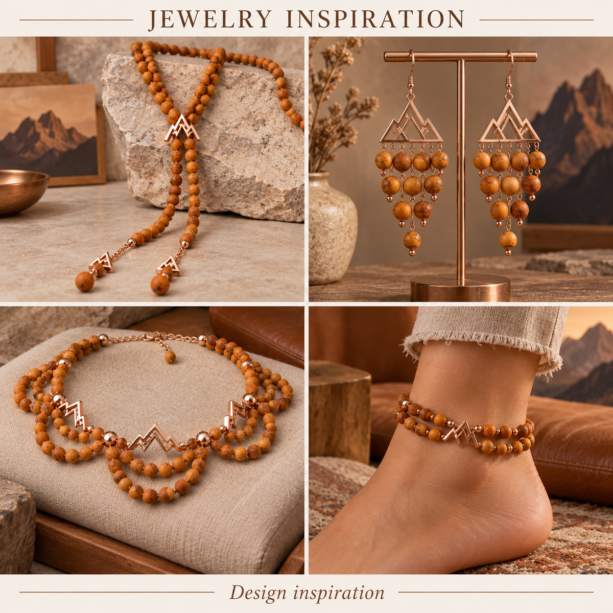 Matte Grain Jasper - jewelry inspiration