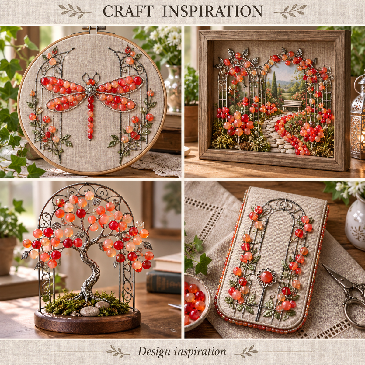 Pink Watermelon Agate - craft inspiration