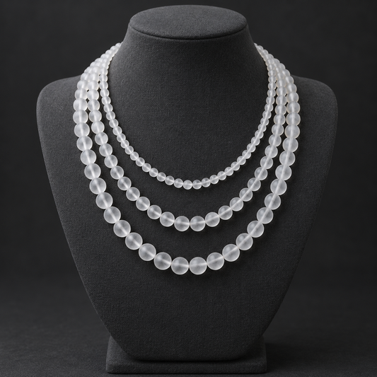 Frosted Matte Quartz - neck display
