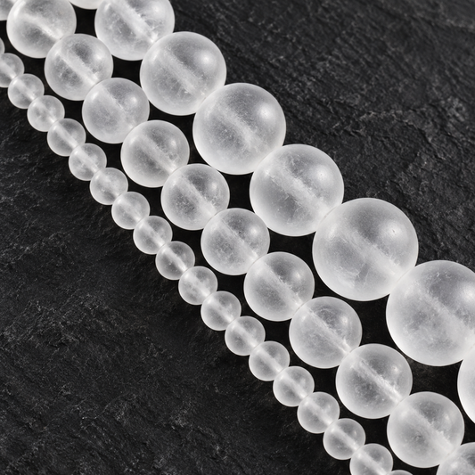Frosted Matte Quartz - dark close-up