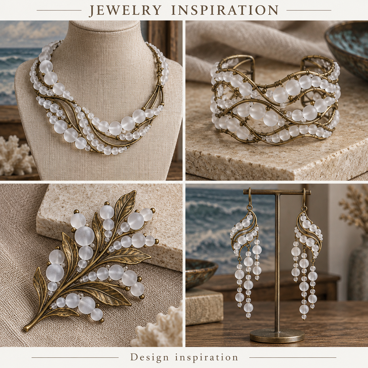 Frosted Matte Quartz - jewelry inspiration