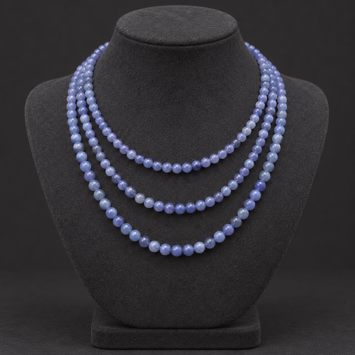 Dark Blue Agate - neck display