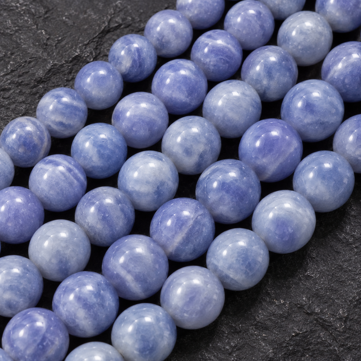 Dark Blue Agate - dark close-up