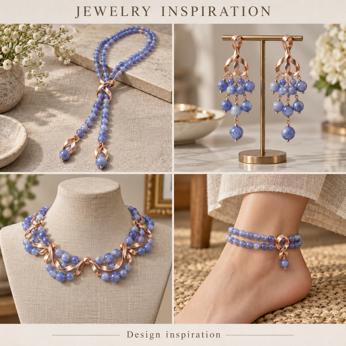 Dark Blue Agate - jewelry inspiration