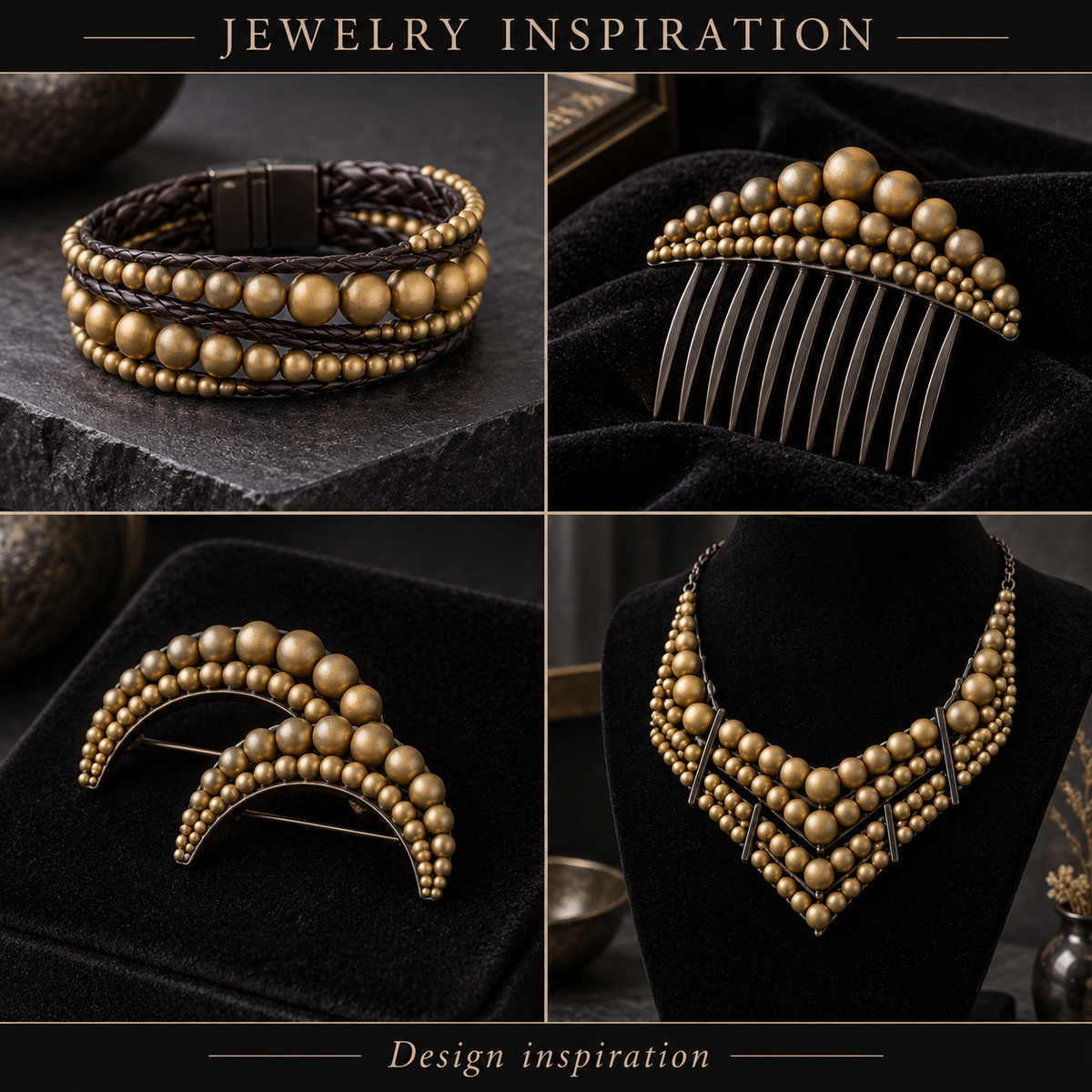 Matte Bronze Hematite - jewelry inspiration
