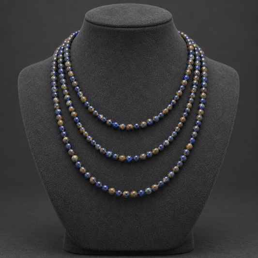 Golden Sapphire Quartz Natural - neck display
