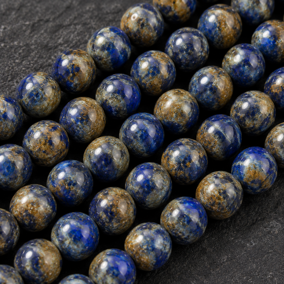 Golden Sapphire Quartz Natural - dark close-up