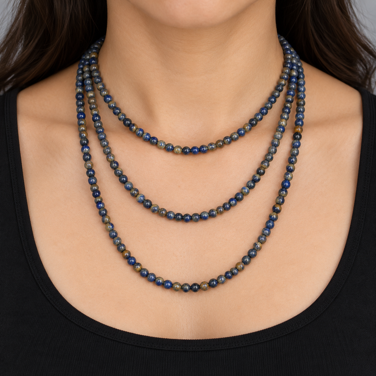Golden Sapphire Quartz Natural - necklace styling example