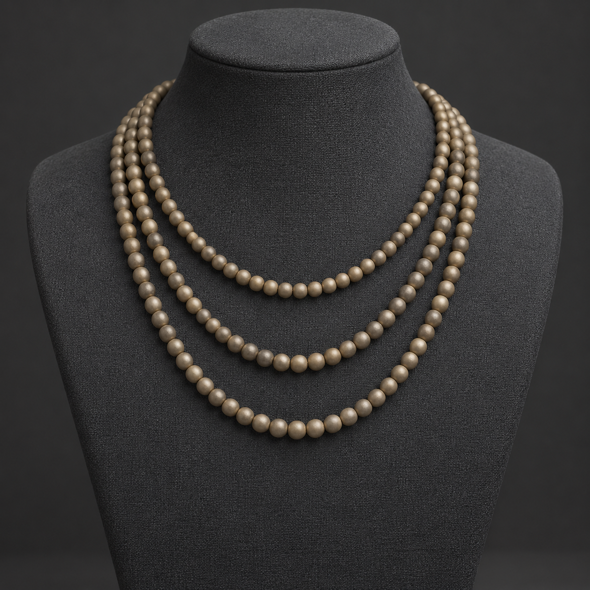 Coffee Bronze Hematite - neck display