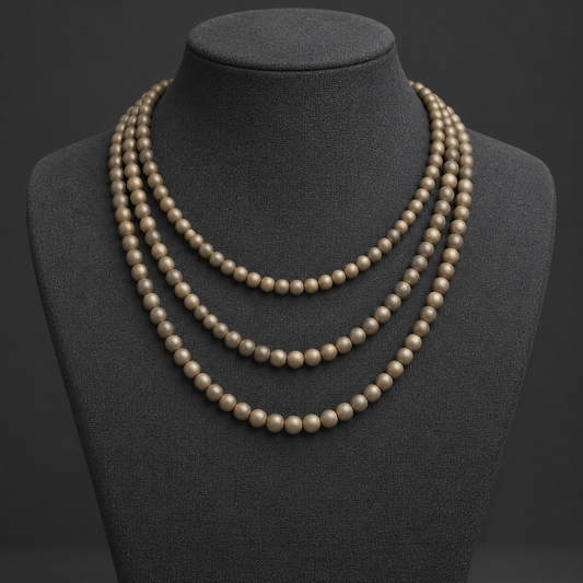 Coffee Bronze Hematite - neck display