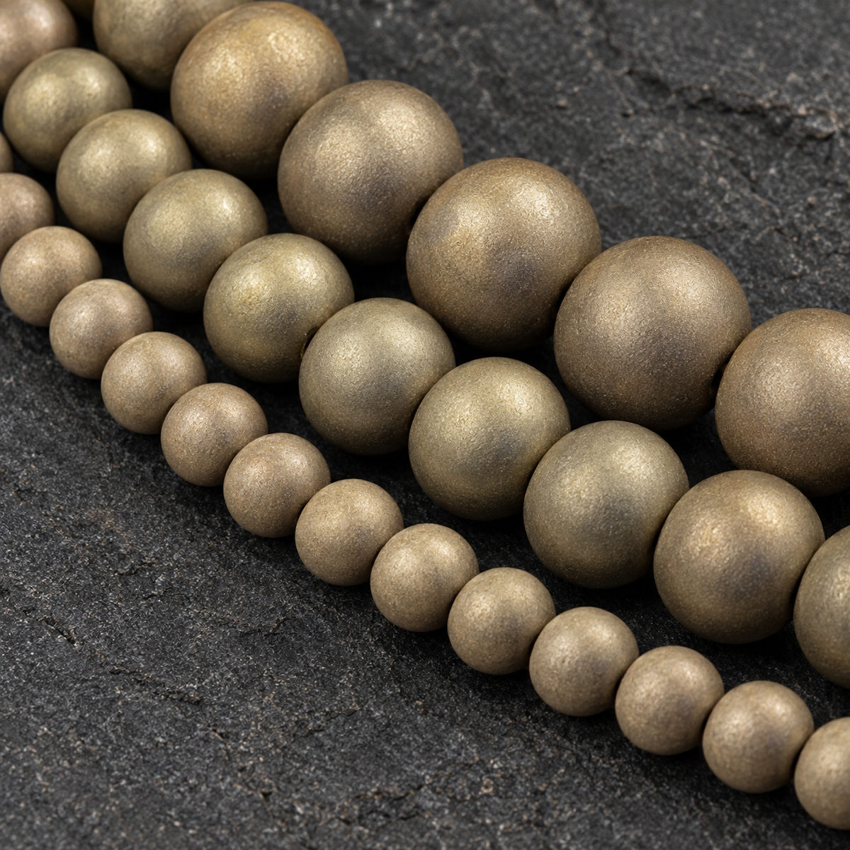 Coffee Bronze Hematite - dark close-up