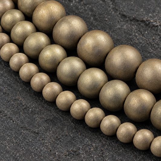 Coffee Bronze Hematite - dark close-up