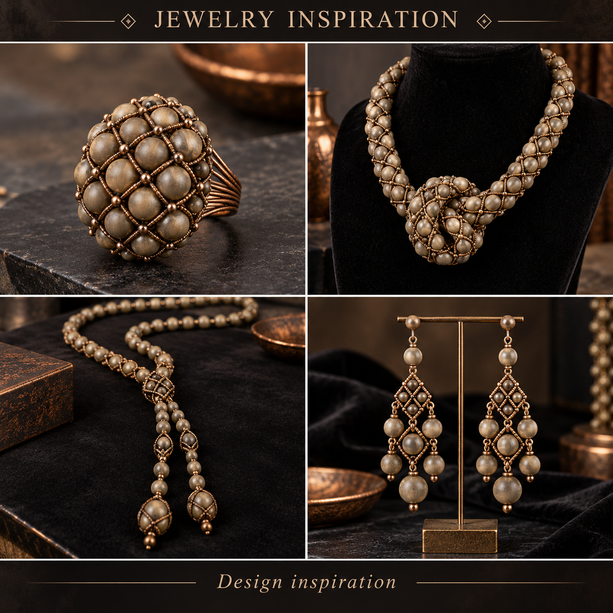 Coffee Bronze Hematite - jewelry inspiration