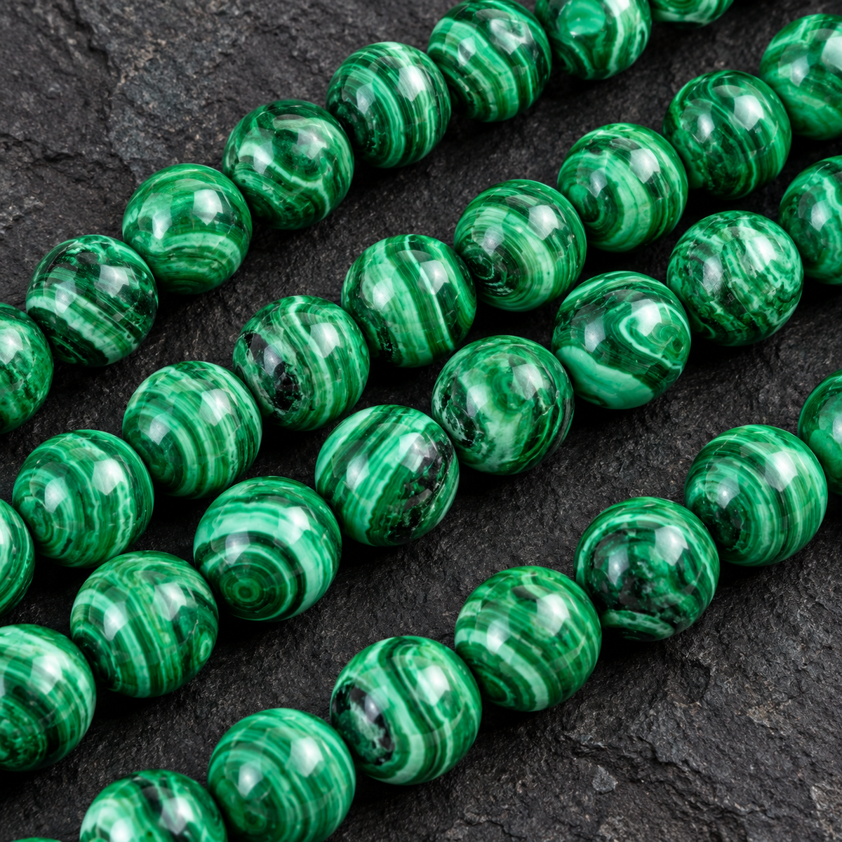 Malachite - dark close-up