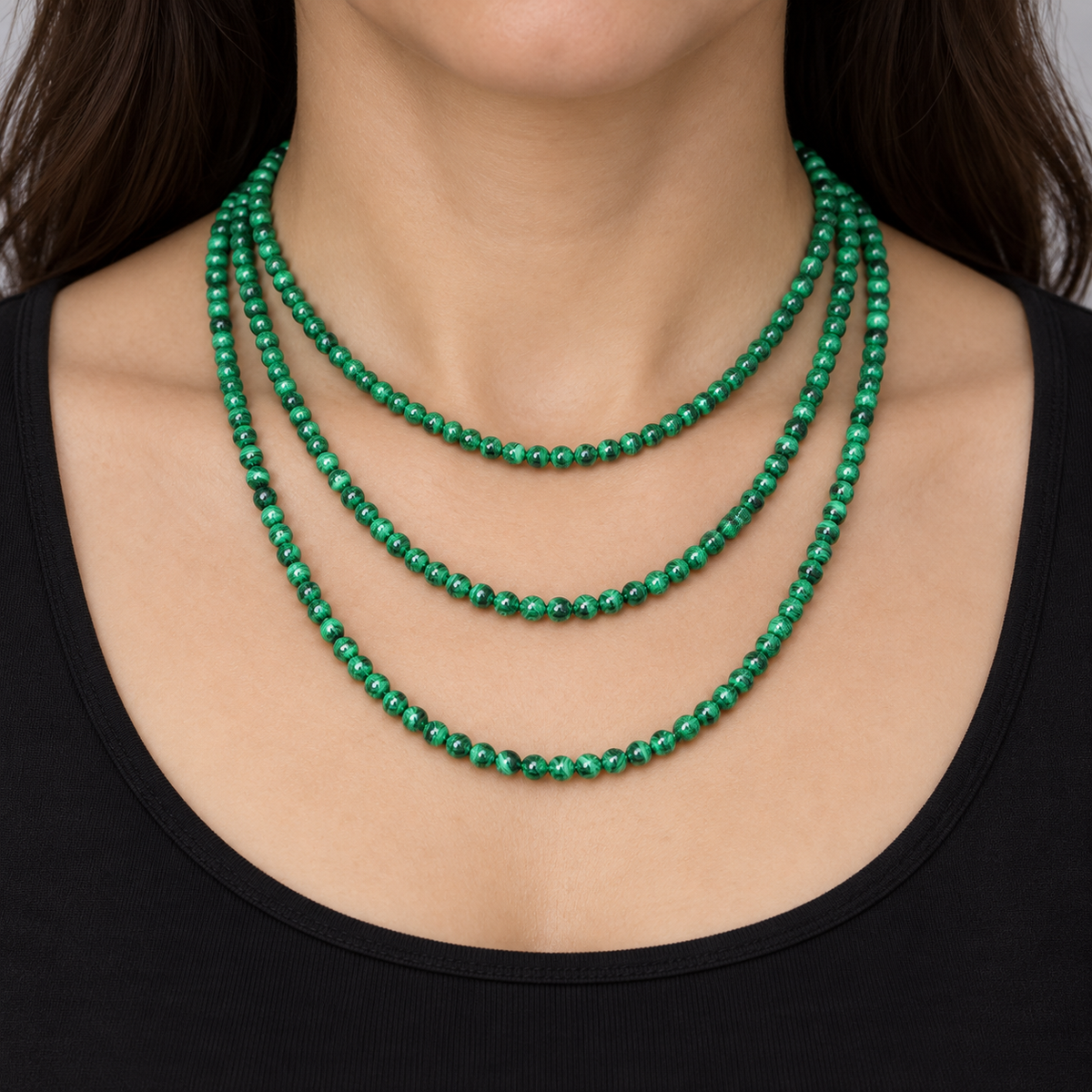 Malachite - necklace styling example