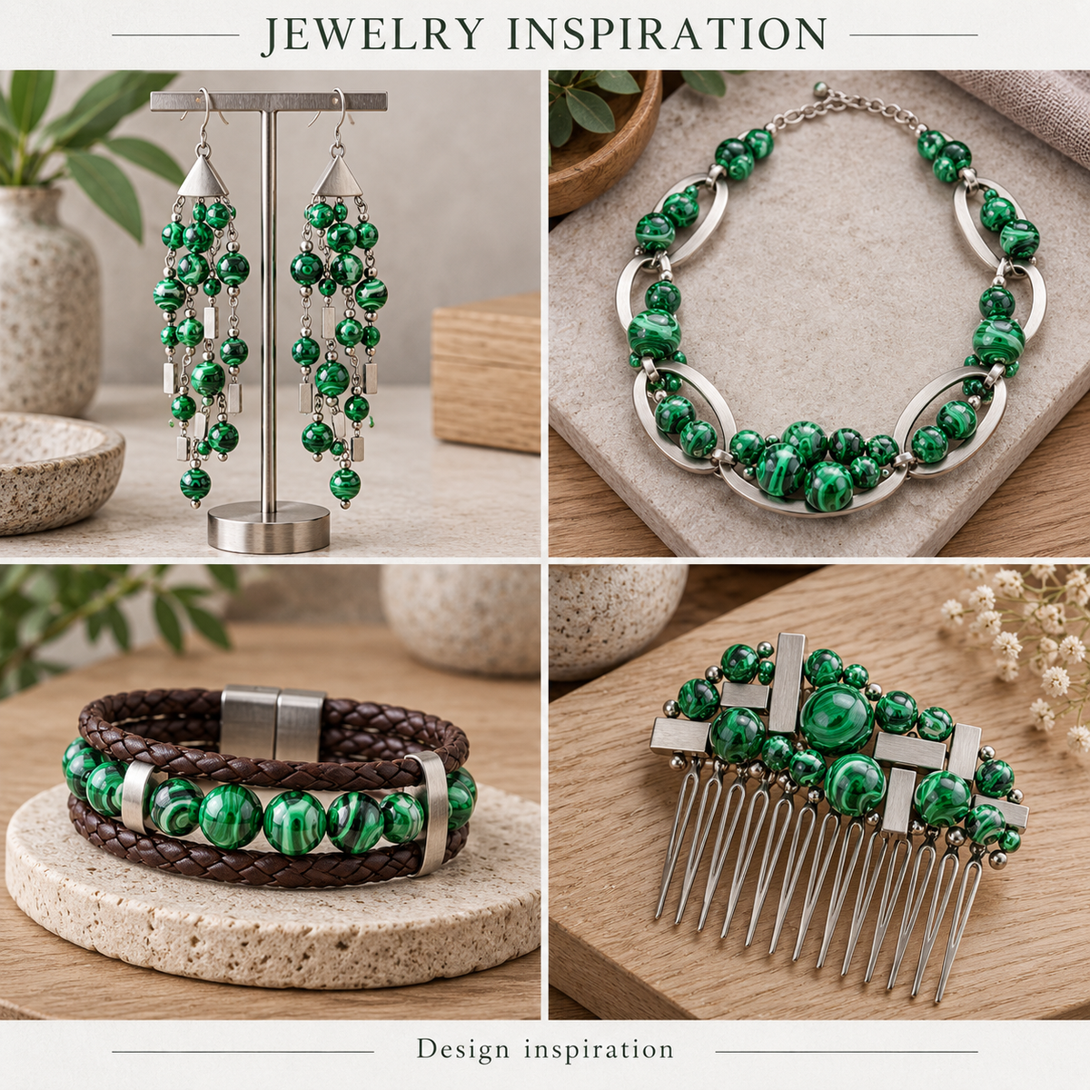 Malachite - jewelry inspiration