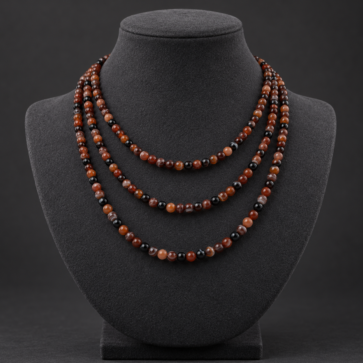Botswana Madagascar Agate - neck display