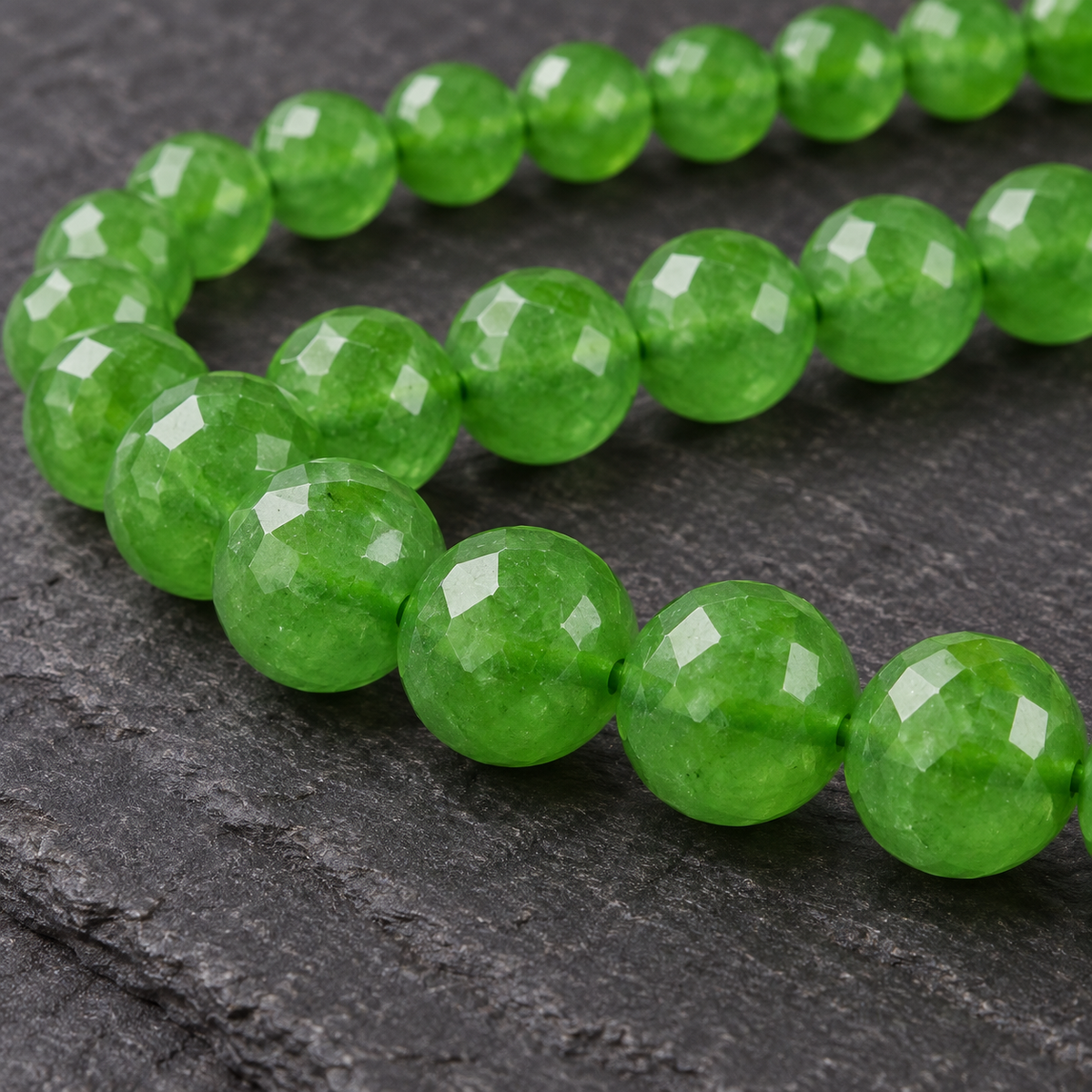 Green Aventurine - dark close-up