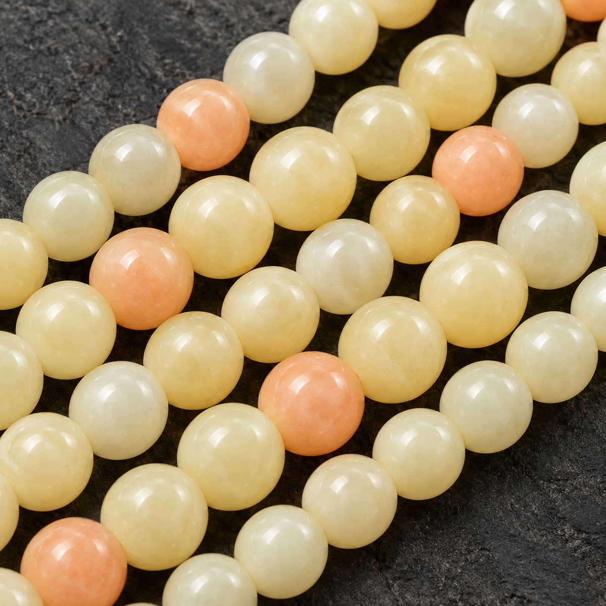 Yellow Opal - dark close-up