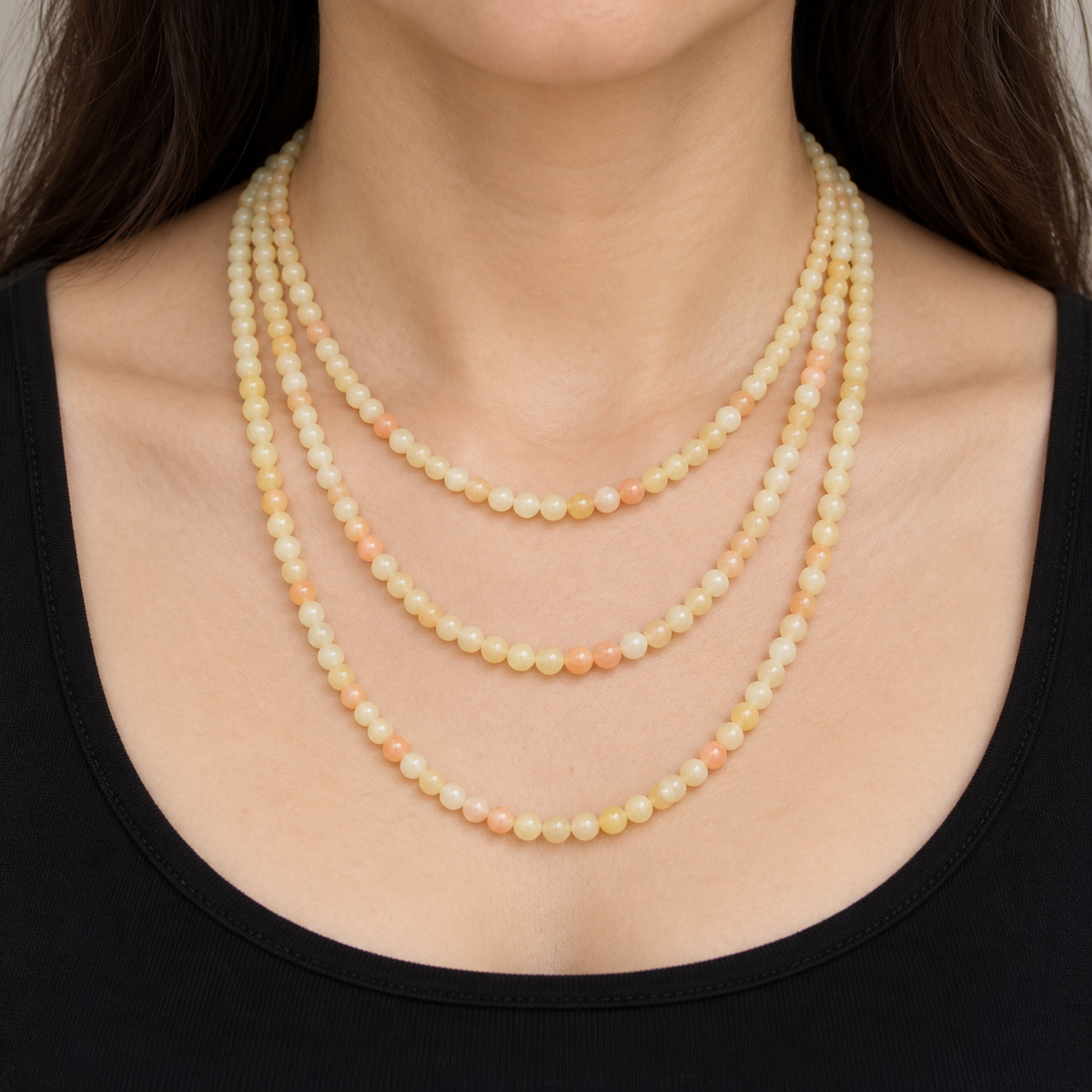 Yellow Opal - necklace styling example