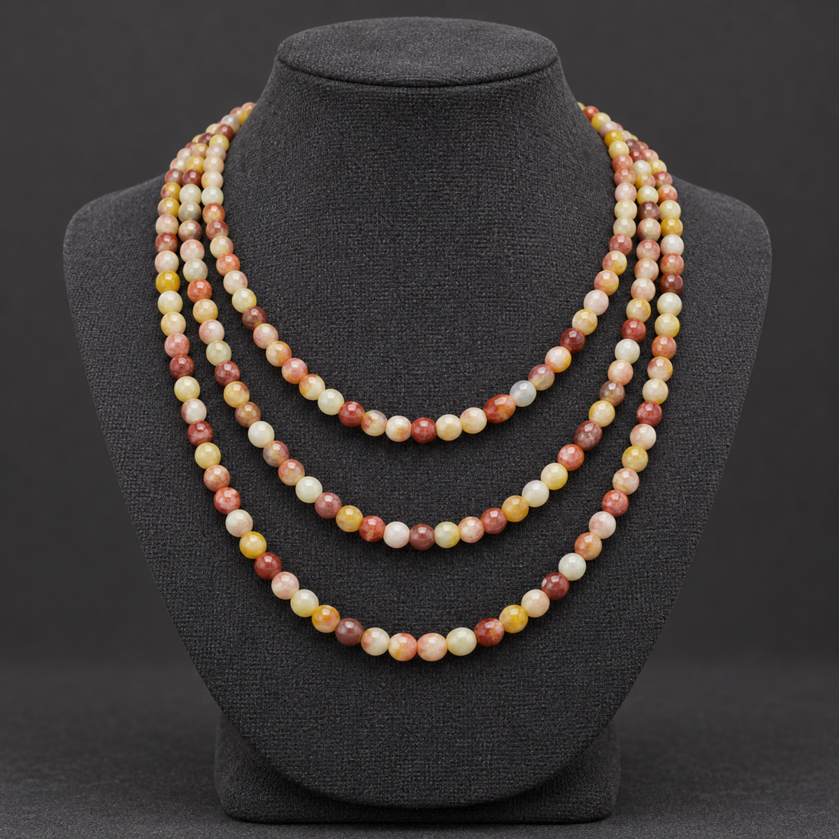 Golden Wire Jade - neck display