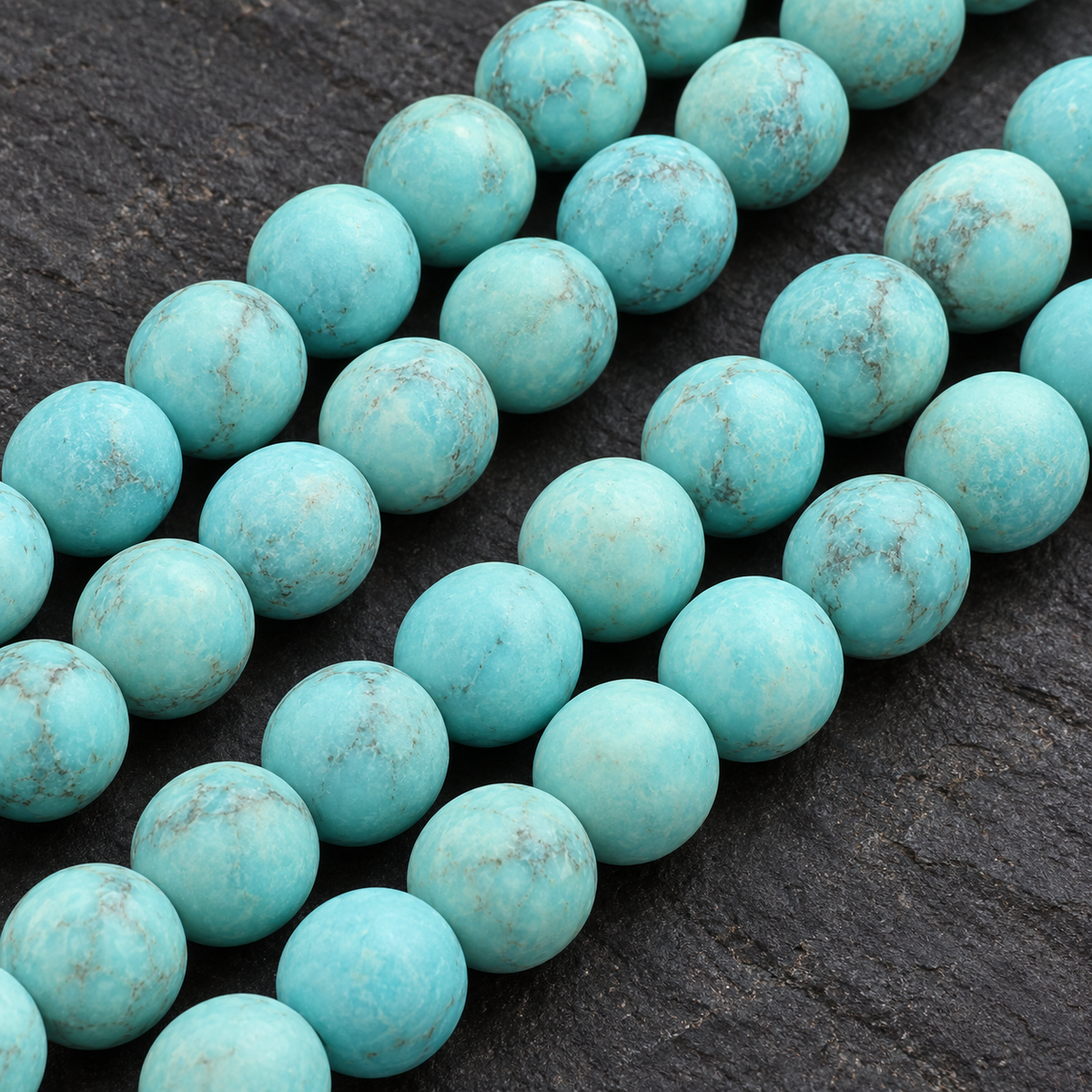 Matte Turquoise - dark close-up