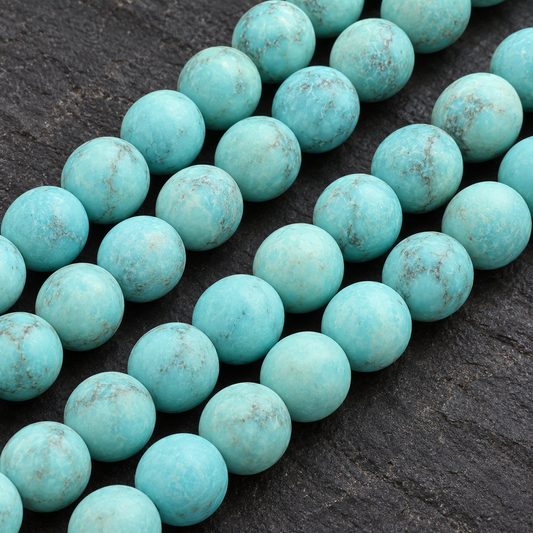 Matte Turquoise - dark close-up