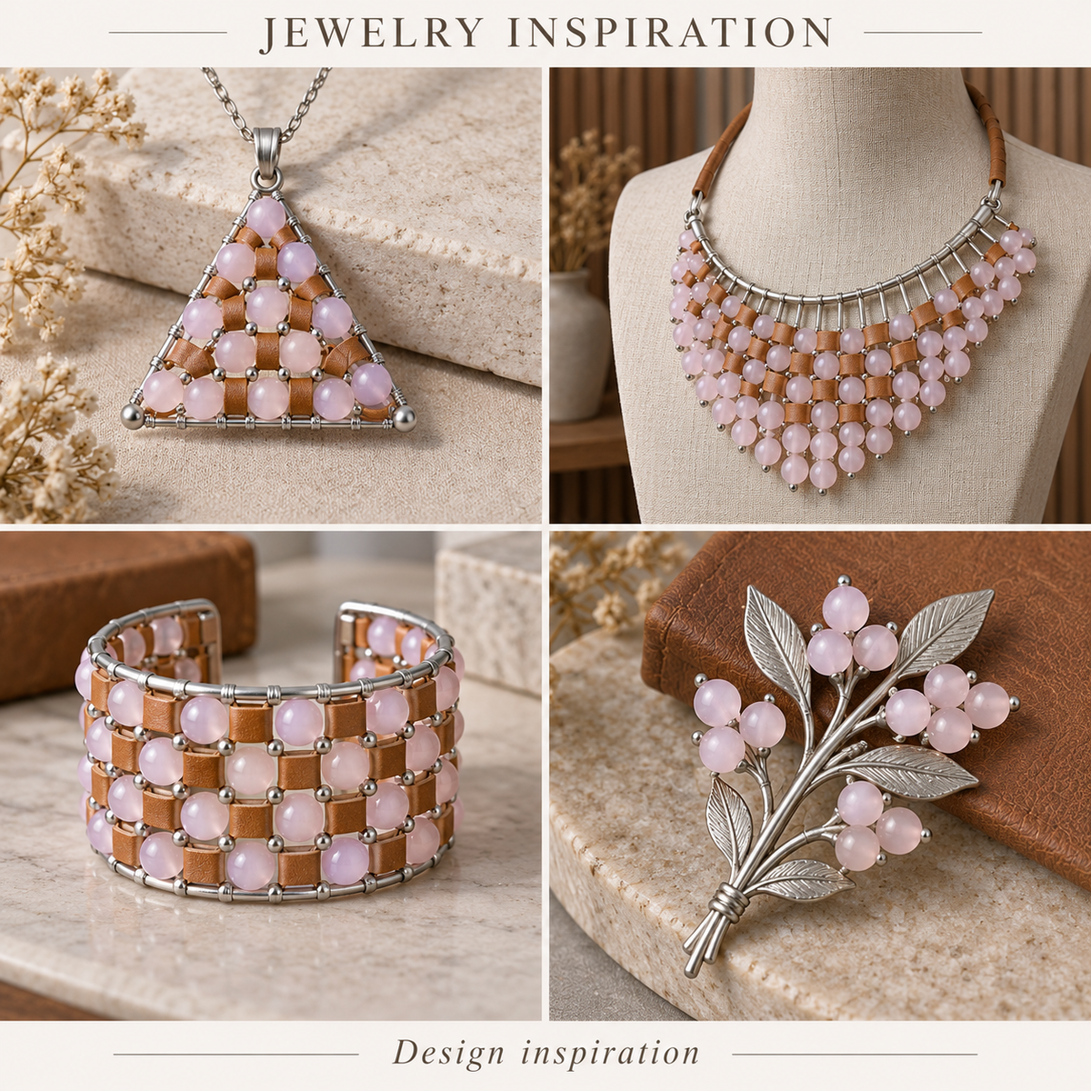 Matte Pink Quartz - jewelry inspiration