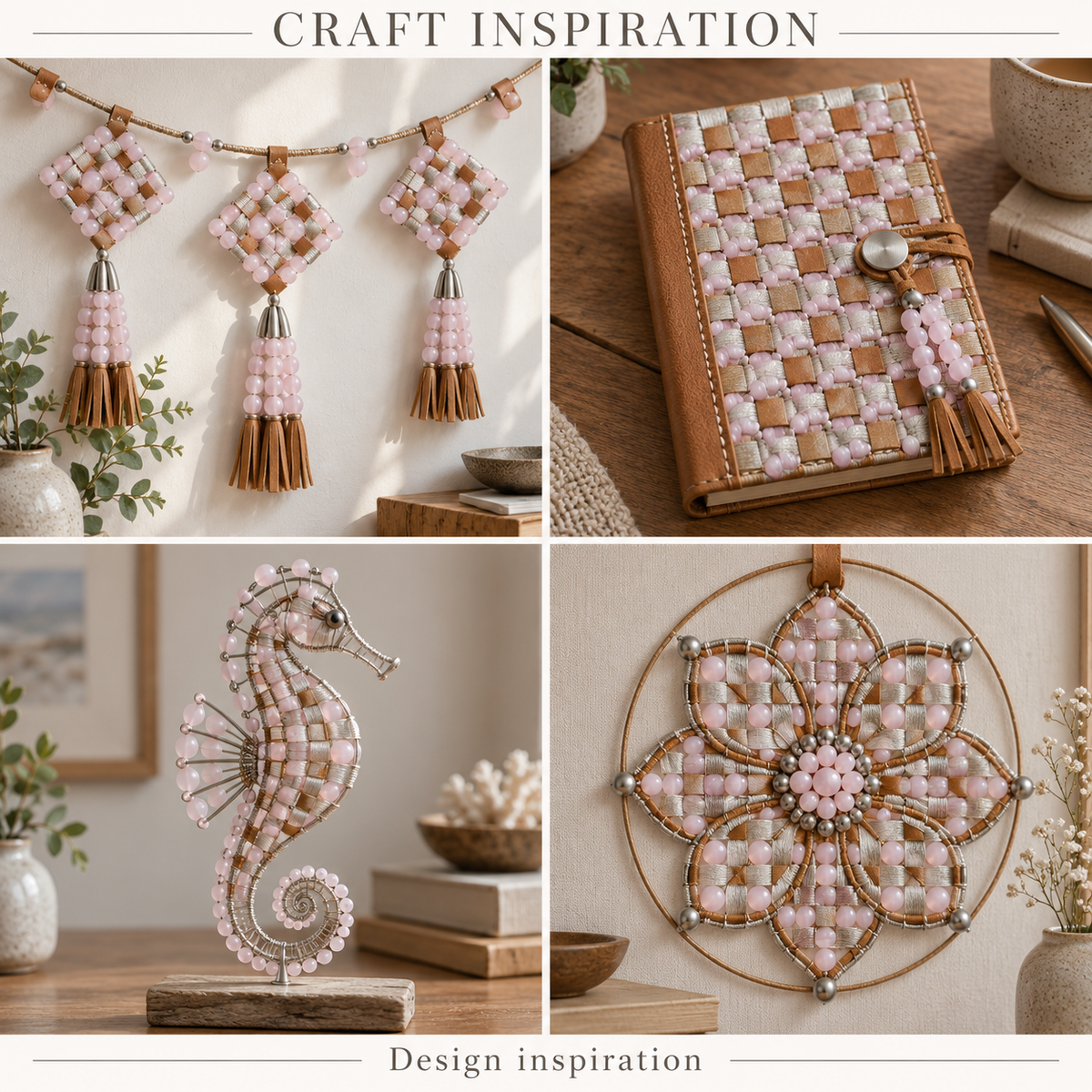 Matte Pink Quartz - craft inspiration