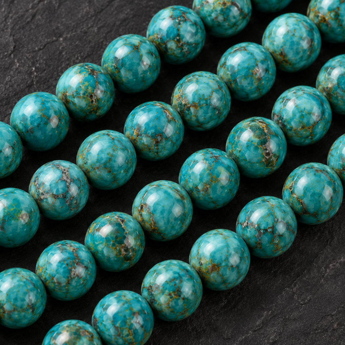 Magnesite Turquoise - dark close-up