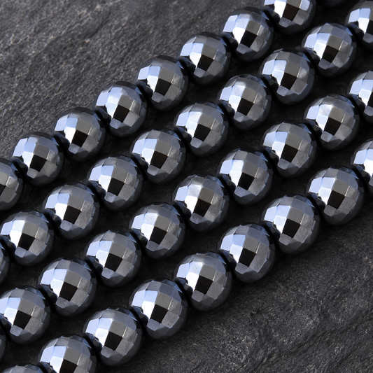 Hematite Round - dark close-up