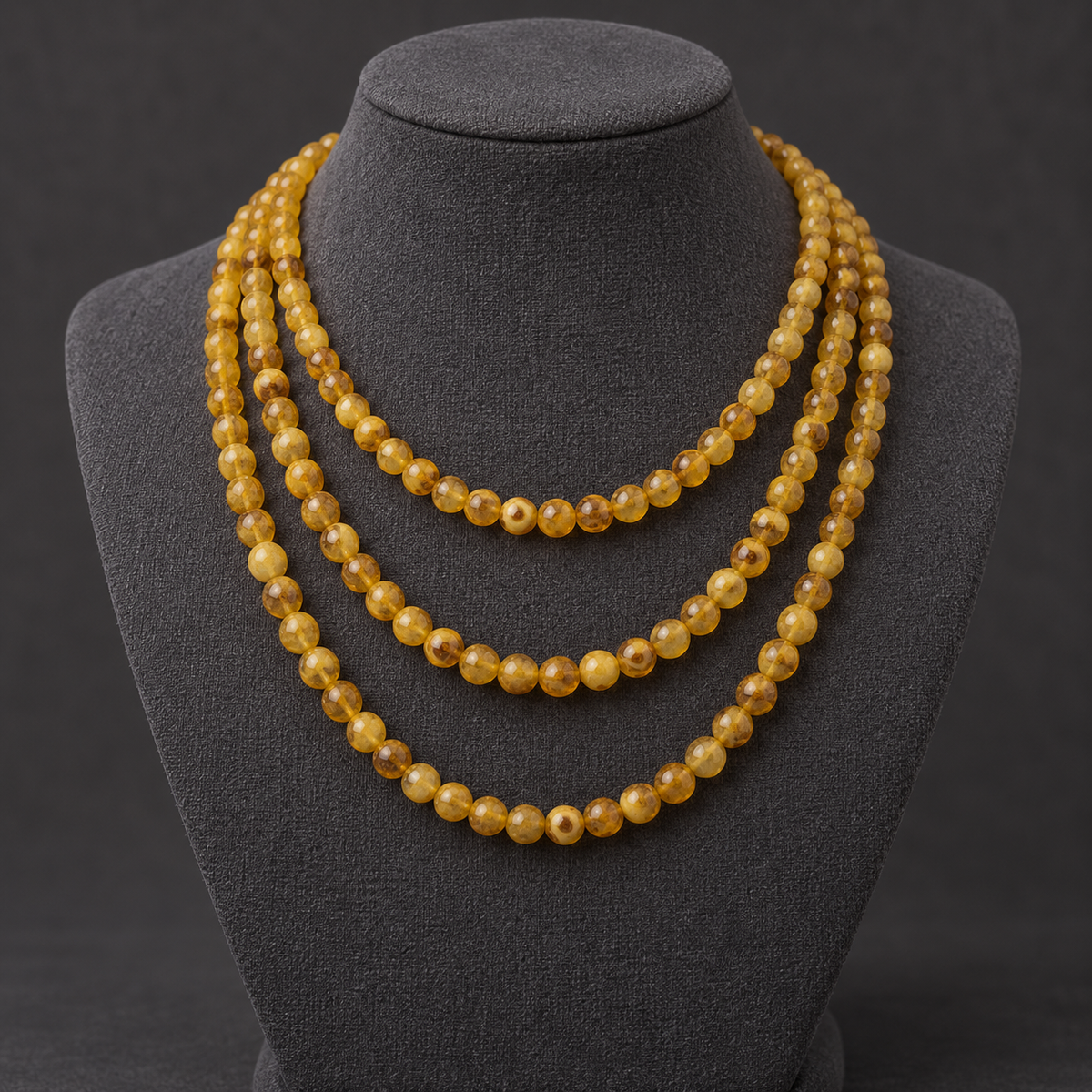 Tibetan DZI Agate - neck display