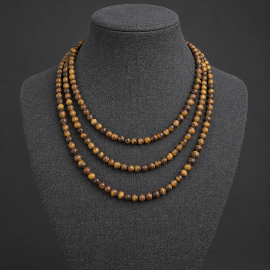 Matte Tiger Eye - neck display