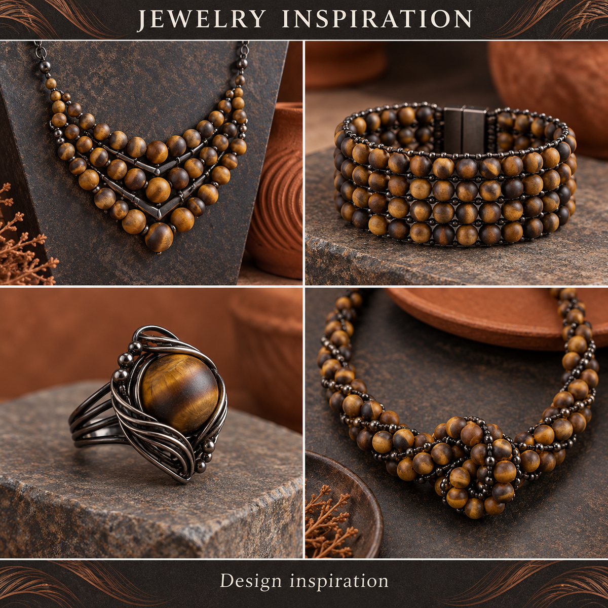 Matte Tiger Eye - jewelry inspiration