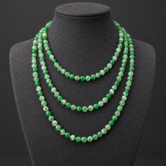 Green Lace Agate - neck display