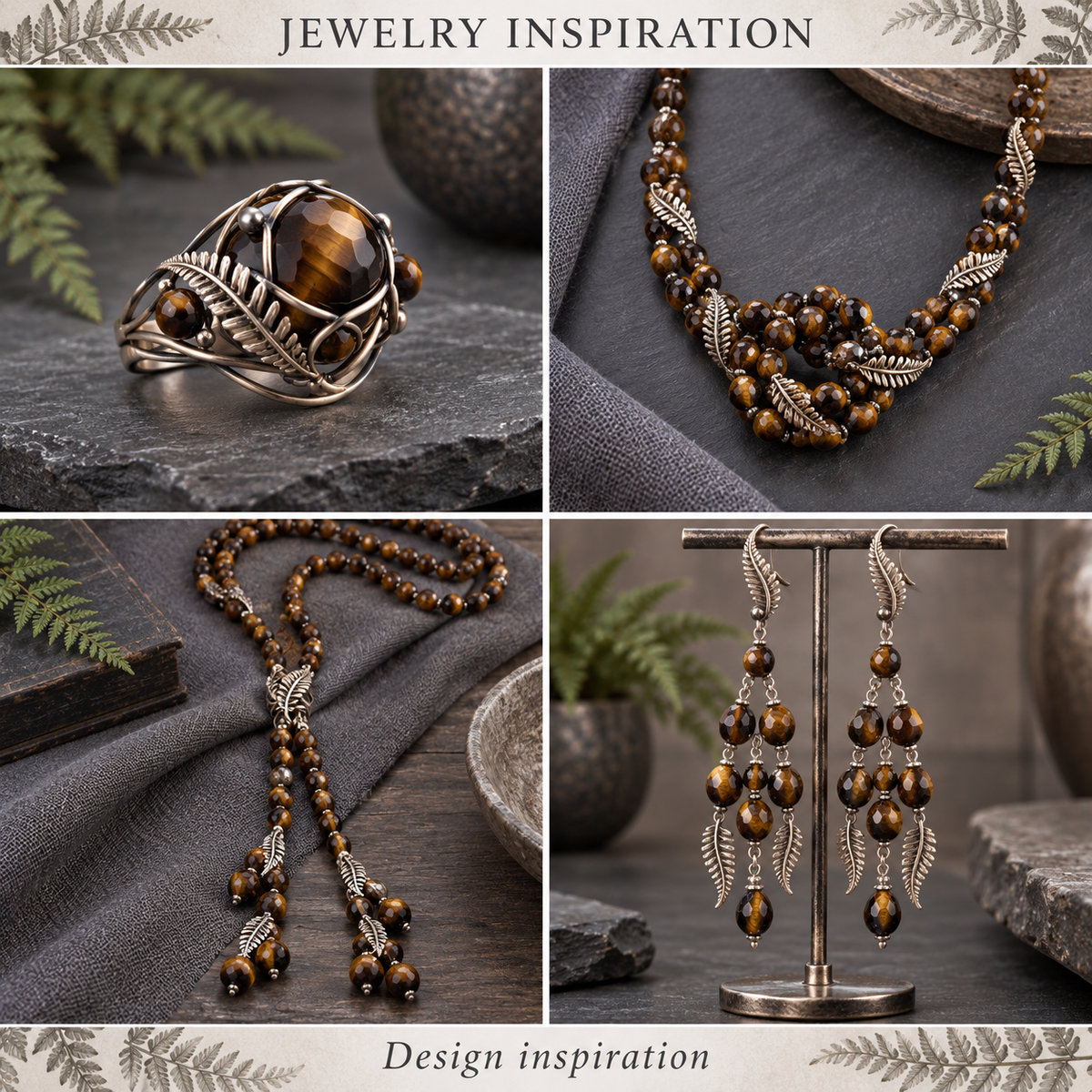 Tiger Eye facete - jewelry inspiration
