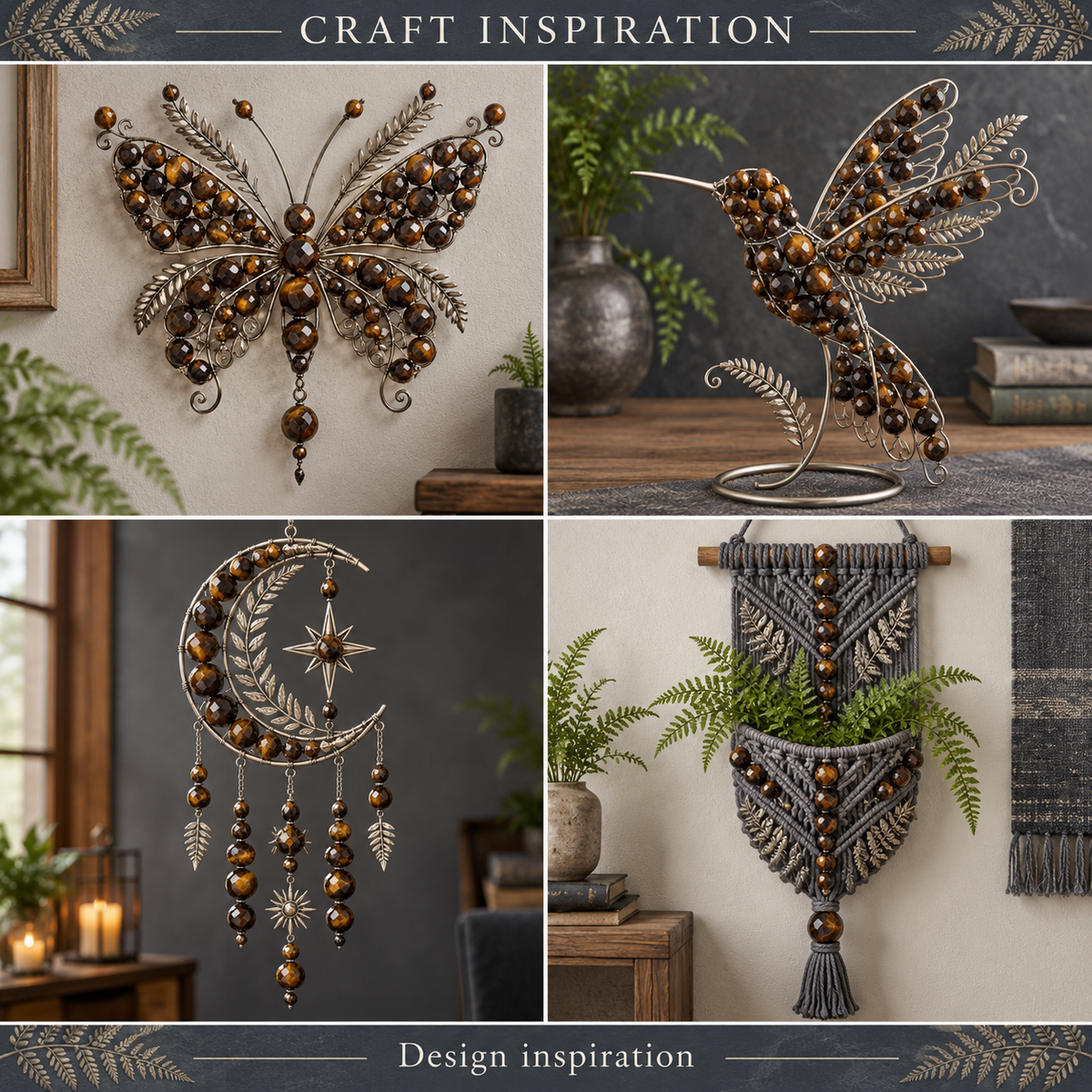 Tiger Eye facete - craft inspiration