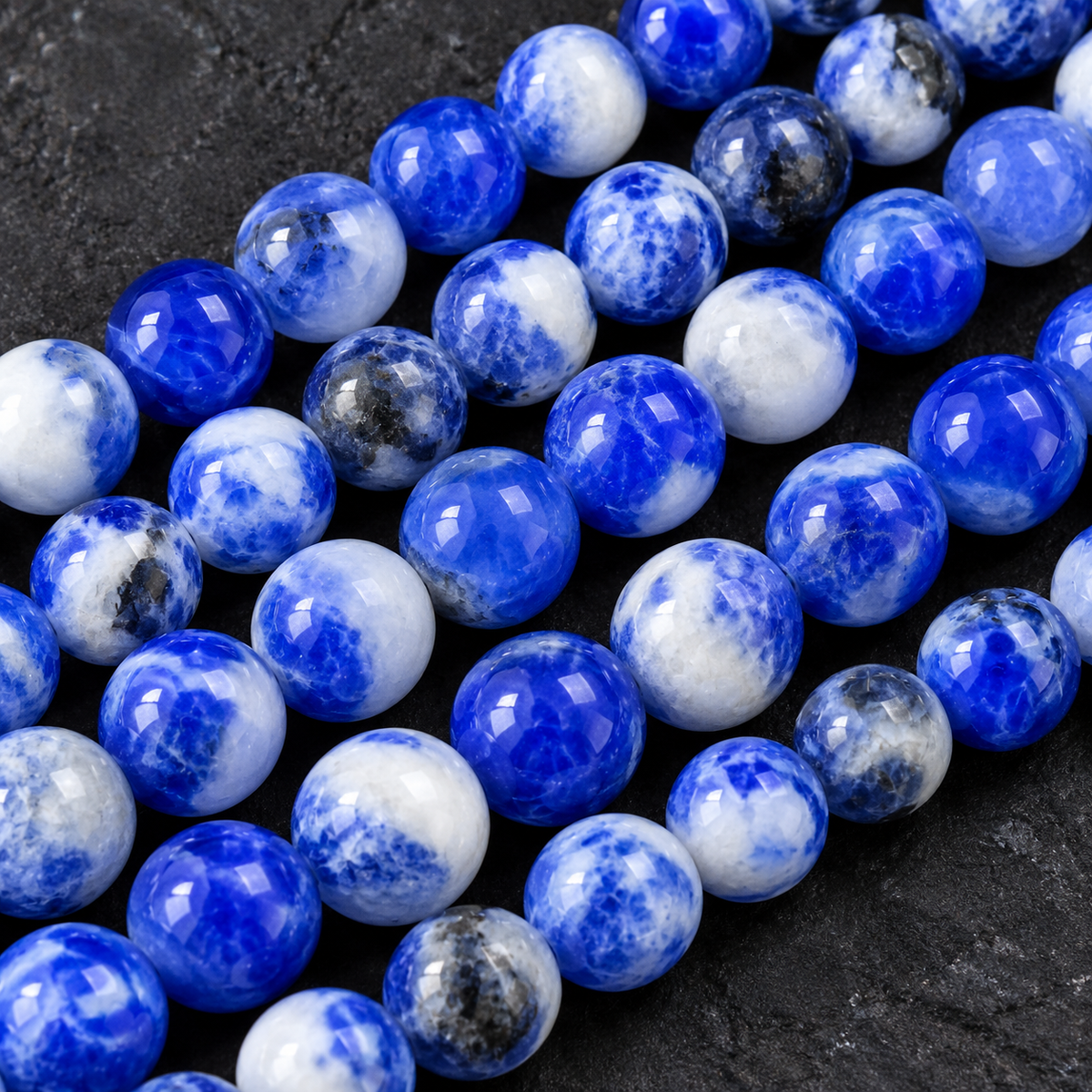 Blue Agate - dark close-up