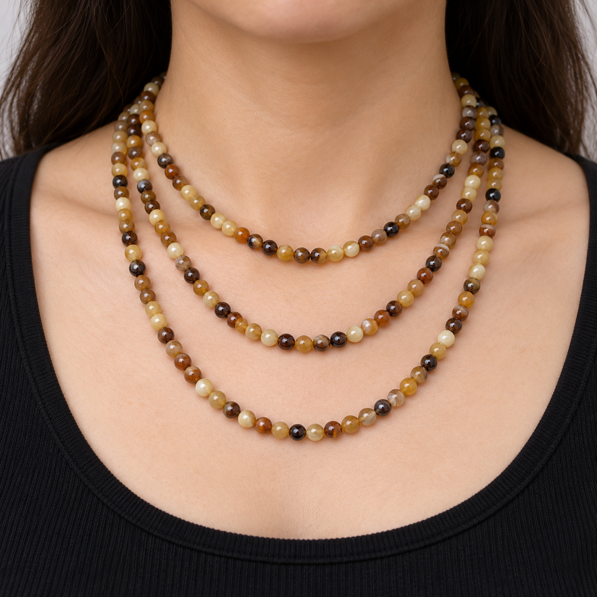 Botswana Agate - necklace styling example
