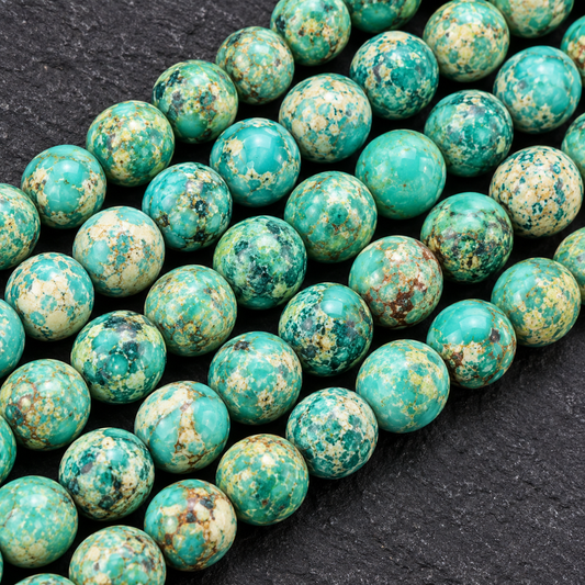 Olive Green Jasper - dark close-up