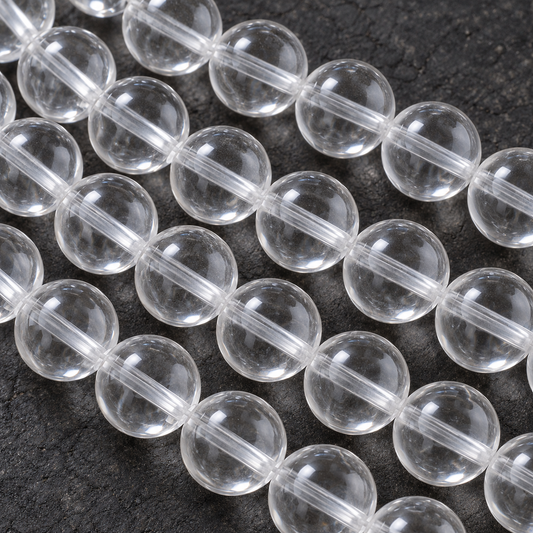 Clear Quartz - dark close-up