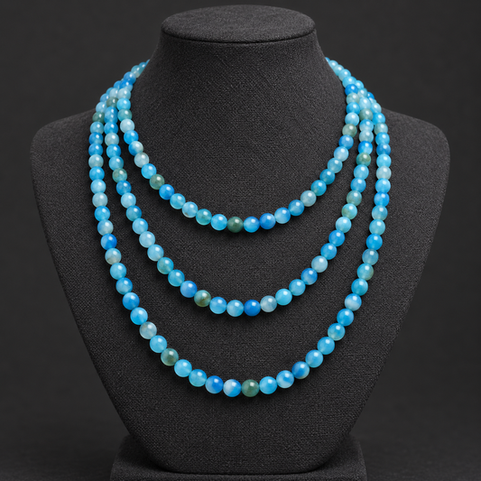 Blue Lace Agate - neck display