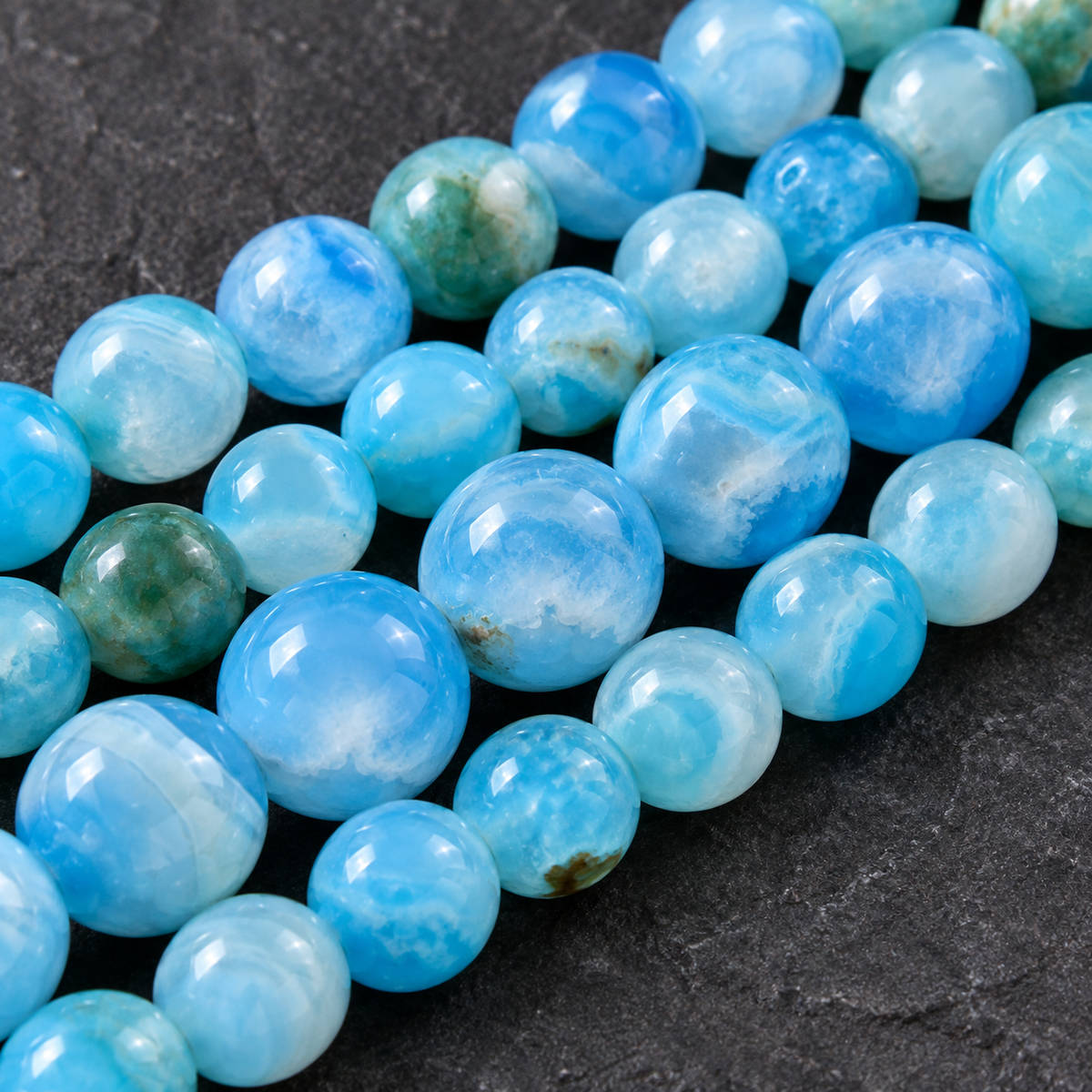 Blue Lace Agate - dark close-up