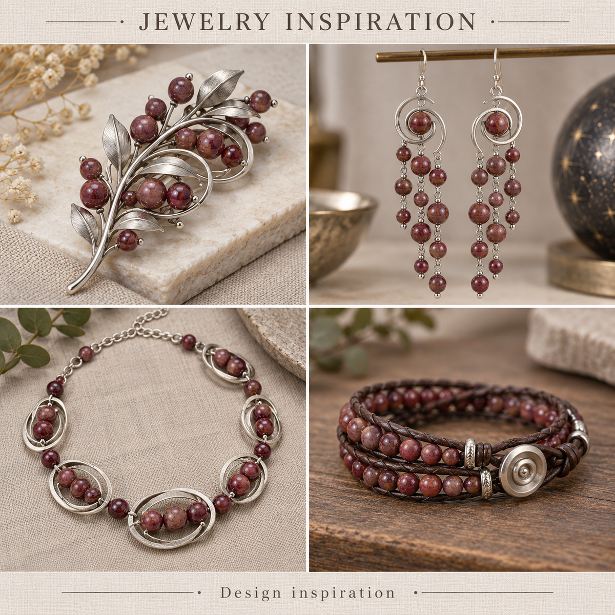 Golden Red Quartz - jewelry inspiration
