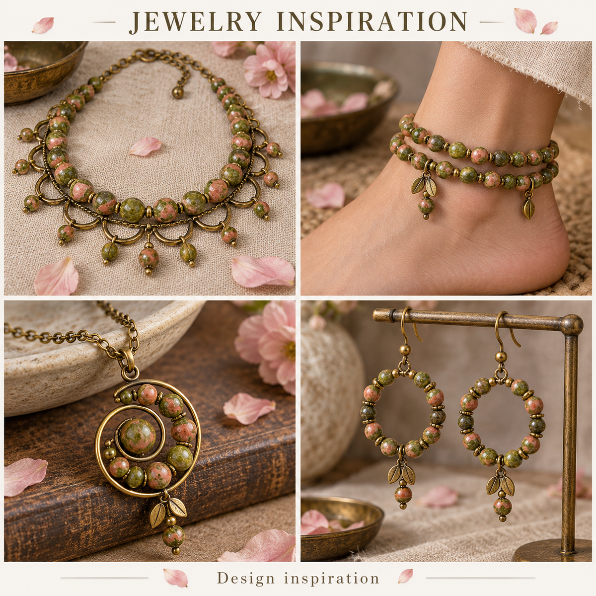 Unakite Round - jewelry inspiration